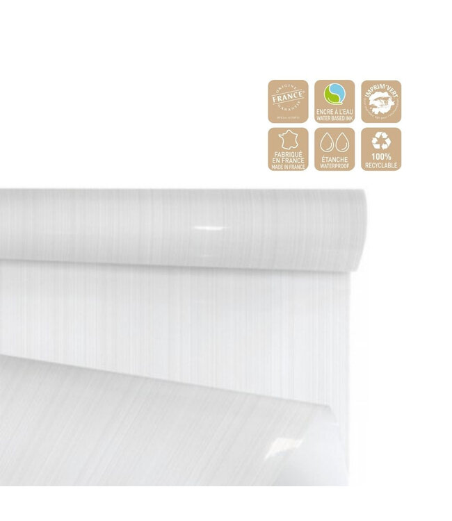 Film en rouleau “Ritmic” | Couleur : Blanc Naturel | Largeur 80 centimètres | Longueur 40 mètres | Par rouleau