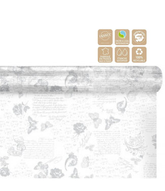 4A Film on Roll “Romance” | Colour: Natural White | Width 80 centimetres | Length 100 metres | Per roll