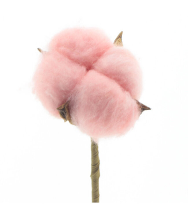 Baumwollstecker | Farbe: Rosa | Durchmesser ± 5 Zentimeter | Länge des Steckers ± 50 Zentimeter | Pro 25 Stecker