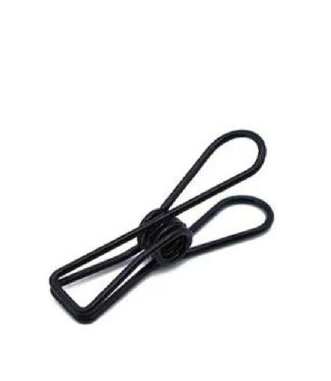Decorative Metal Clip | Colour: Black | Length 30 millimetres | Available to order per 12 clips