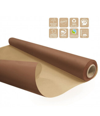 4A Eco Waterproof Paper on Roll | Colour: Brown | Width 80 centimetres | Length 25 metres | Per roll