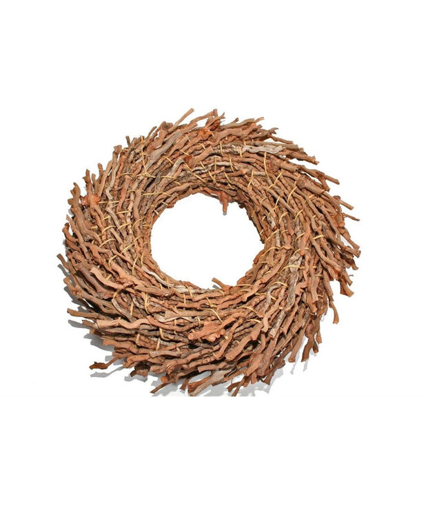 Demi Couronne Botay | Couleur : Marron | Diamètre 50 centimètres | Par couronne