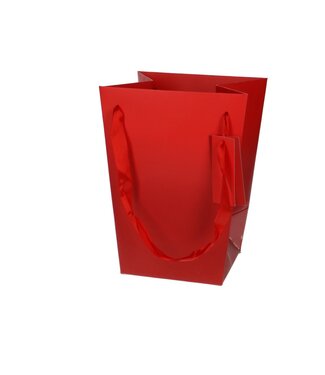 4A Sac "Basic" | Couleur : Rouge | Longueur 15 - 11 centimètres | Hauteur 20 centimètres | Par 10 sacs