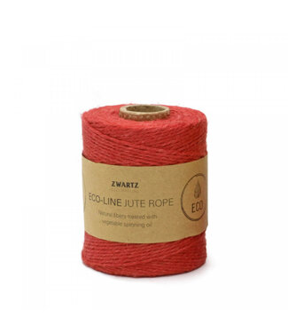 4A Corde en jute rouge | Diamètre 3 millimètres | Longueur 160 mètres | Par pièce
