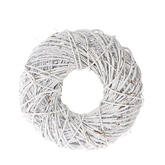 4A Twister Krans | Kleur: Naturelle Wit | Diameter 35 centimeter | Per krans