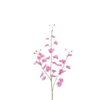 4A Dansende Dame Orchidee Kunstbloem | Kleur: Roze | Oncidium kunstbloemen | Lengte ± 80 centimeter | Per 6 kunstbloemen