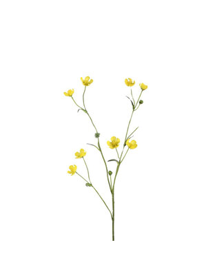 4A Butterblume Kunstblume | Farbe: Gelb | Länge ± 70 Zentimeter | Pro 6 Kunstblumen