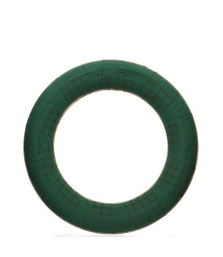 4A Steckschaum Basis Kranz mit Holz | Farbe: Grün | Durchmesser 55 Zentimeter | Pro 2 Kränze
