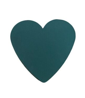 4A Steekschuim Basis FF Hart | Kleur: Groen | Lengte 31 centimeter | Hoogte 31 centimeter | Per 2 harten