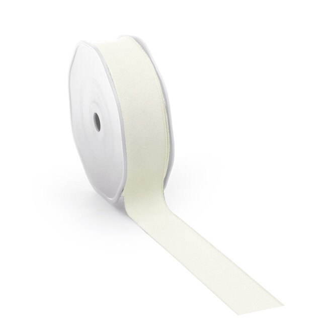 Cream-Coloured Textured Ribbon | Width 25 millimetres | Length 20 metres | Available per piece