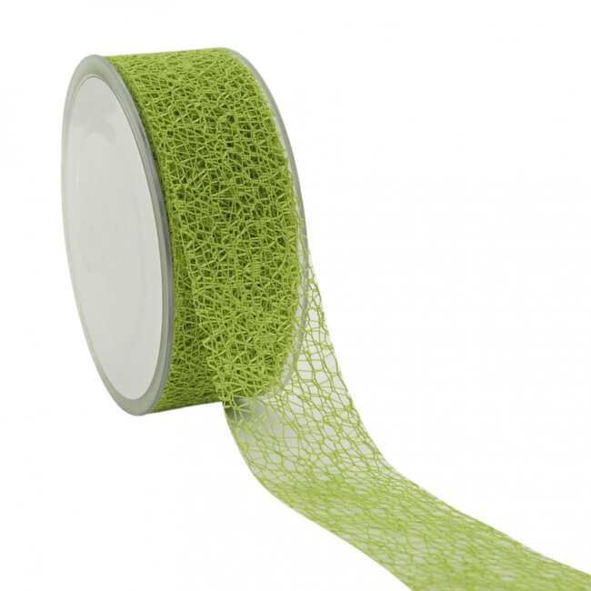 Apple Green Honeycomb Ribbon | Width 38 millimetres | Length 20 metres | Available per piece