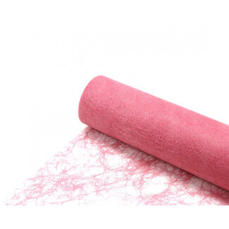 4A Fibre textile Lin | Couleur : Rose | Largeur 60 centimètres | Longueur 25 mètres | Par rouleau