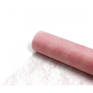 4A Fibre Textile Lin | Couleur : Rose clair | Largeur 60 centimètres | Longueur 25 mètres | Par rouleau