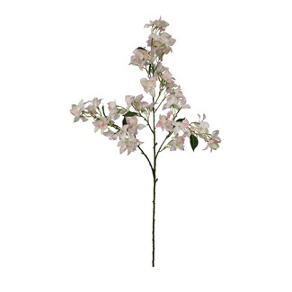 4A Bougainville Tak Kunstbloem | Kleur: Lichtroze | Lengte ± 104 centimeter | Per tak