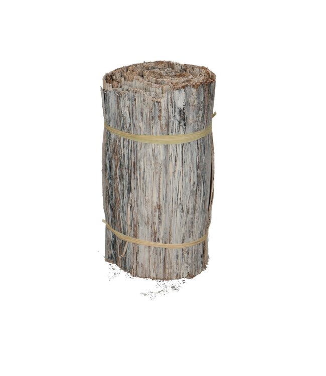 Rouleau de Bananes Séchées | Couleur : Blanc Naturel | Décoration Sèche | Diamètre 12 centimètres | Longueur 20 centimètres | Par pièce