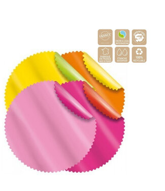 4A Assortiment de Feuilles Vel | Couleur : Couleurs Mélangées | Diamètre 68 centimètres | Par 80 feuilles