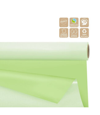 4A Double-sided Foil on roll | Colour: Light green | Width 80 centimetres | Length 40 metres | Per roll