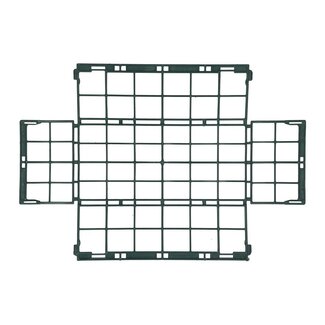 4A Dark Green Oasis Plastic Basket 1/1 | Width 23 centimetres | Length 11 centimetres | Height 8 centimetres | Per 20 pieces