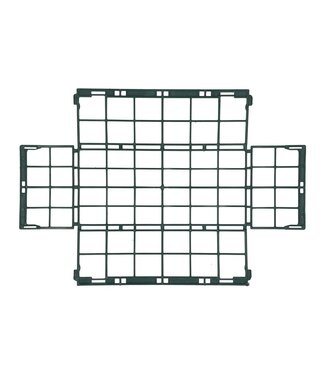 4A Dunkelgrüner Oasis Kunststoffkorb 1/1 | Breite 23 Zentimeter | Länge 11 Zentimeter | Höhe 8 Zentimeter | Pro 20 Stück
