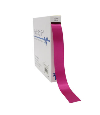 4A Fuchsia Satin Ribbon | Width 25 millimetres | Length 100 metres | Per piece