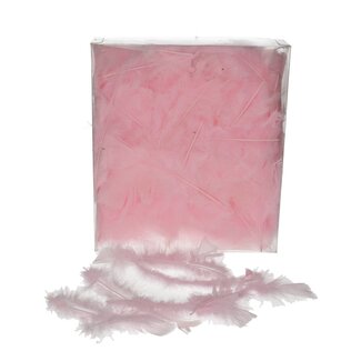 4A Truthahnfedern | Farbe: Rosa | Gewicht 45 Gramm | Pro Beutel Federn
