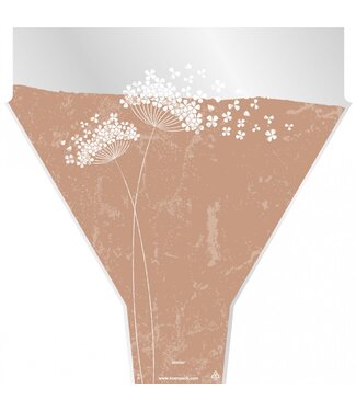 4A Hüllen Flower Wishes | Farbe: Sandfarben | Länge 50 Zentimeter | Breite 35 Zentimeter | Höhe 10 Zentimeter | Pro 50 Hüllen