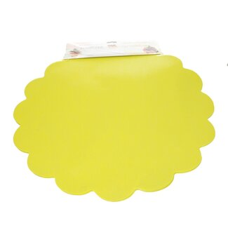 4A Textile Blumella non tissé | Couleur : Jaune | Diamètre 54 centimètres | Par 25 pièces