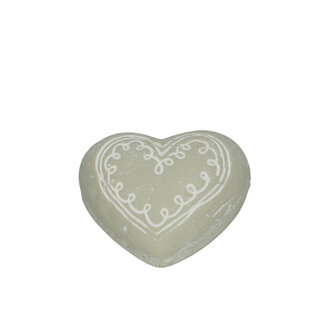 4A Ceramic Flowerpot Plant Pot Heart | Colour: Grey | Length 12 centimetres | Width 10.5 centimetres | Height 6.5 centimetres | Per heart