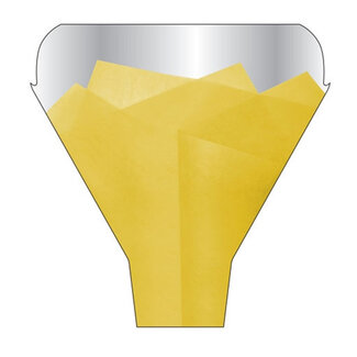 4A Hoezen Finewrap | Kleur: Geel | Lengte 50 centimeter | Breedte 44 centimeter | Hoogte 12 centimeter | Per 50 hoezen