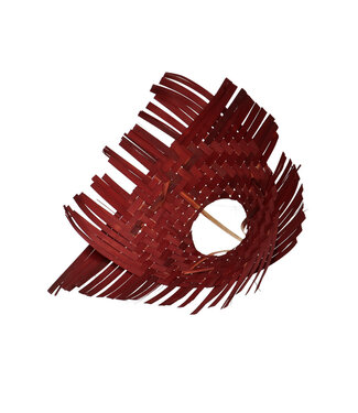 4A Porte-bouquet en bambou tressé | Couleur : Marron | Diamètre 25 centimètres | Par 6 porte-bouquets