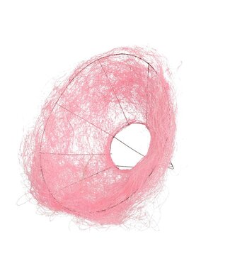 4A Porte-bouquet Sisal | Couleur : Rose clair | Diamètre 30 centimètres | Par 10 porte-bouquets