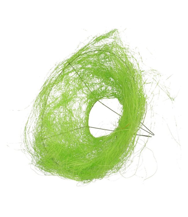 Bouquet Holder Sisal | Colour: Apple Green | Diameter 20 centimetres | Per 10 bouquet holders