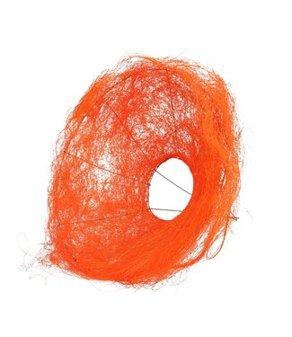 4A Porte-bouquet Sisal | Couleur : Orange | Diamètre 30 centimètres | Par 10 porte-bouquets