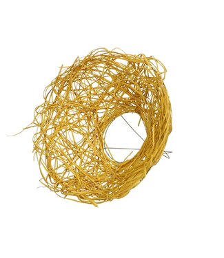 4A Boekethouder “Woody” | Kleur: Geel | Diameter 25 centimeter | Per 10 boekethouders