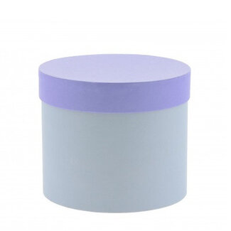 4A Cardboard Bouquet Holder "Hat Box" | Colour: Lilac | Diameter 15 centimetres | Height 13 centimetres | Per 6 bouquet holders