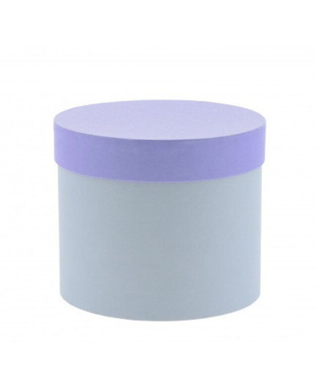 Cardboard Bouquet Holder "Hat Box" | Colour: Lilac | Diameter 15 centimetres | Height 13 centimetres | Per 6 bouquet holders