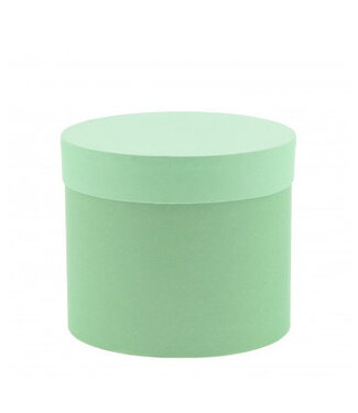 4A Cardboard Bouquet Holder "Hat Box" | Colour: Green | Diameter 15 centimetres | Height 13 centimetres | Per 6 bouquet holders