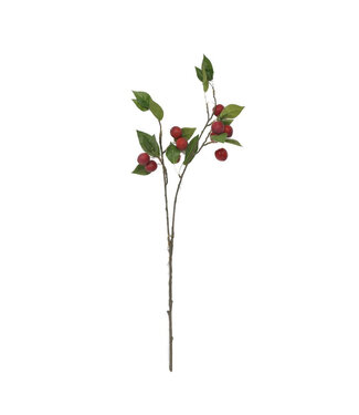 4A Plum Branch Claude Artificial Fruit | Colour: Red | Length ± 76 centimetres | Per branch