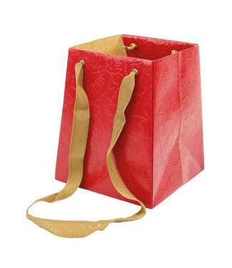 4A Taschen „Blume“ | Farbe: Rot | Länge 18 Zentimeter | Breite 15 Zentimeter | Höhe 12 Zentimeter | Pro 20 Taschen