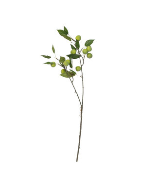 4A Plum Branch Claude Artificial Fruit | Colour: Apple Green | Length ± 76 centimetres | Per branch