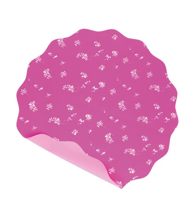 Round Foil Sheet “Romantic” | Colour: Pink | Diameter 50 centimetres | Per 100 sheets