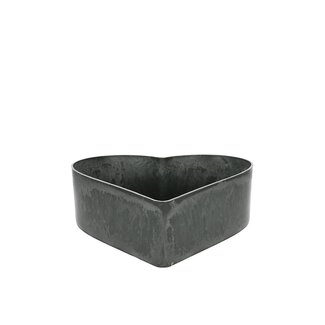 4A Melamine Heart | Colour: Grey | Length 26 centimetres | Width 24 centimetres | Height 7.5 centimetres | Per 10 hearts