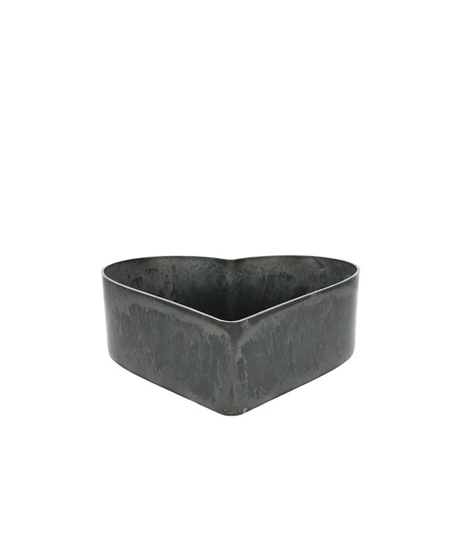 Melamine Heart | Colour: Grey | Length 26 centimetres | Width 24 centimetres | Height 7.5 centimetres | Per 10 hearts