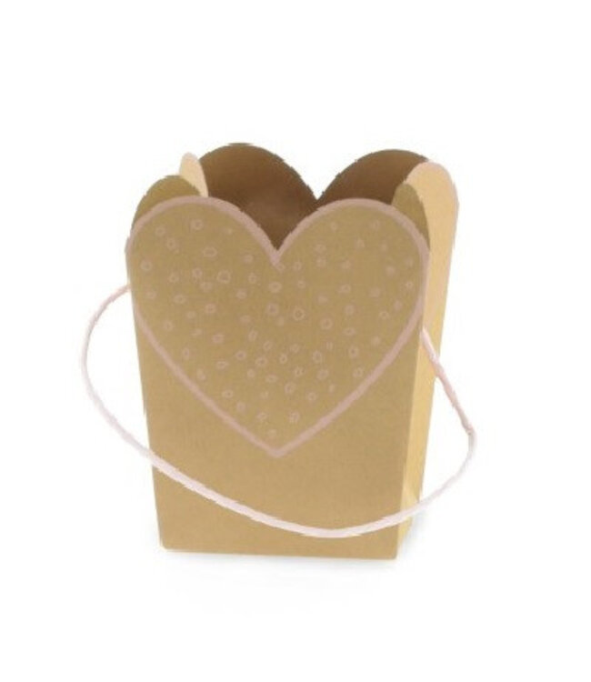 Sac "Love Collection" | Couleur : Rose | Longueur 15 centimètres | Largeur 11 centimètres | Hauteur 20 centimètres | Par 10 sacs