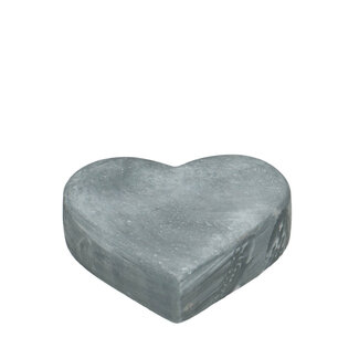 4A Ceramic Heart Decoration | Colour: Grey | Diameter 12 centimetres | Width 3 centimetres | Per 6 hearts