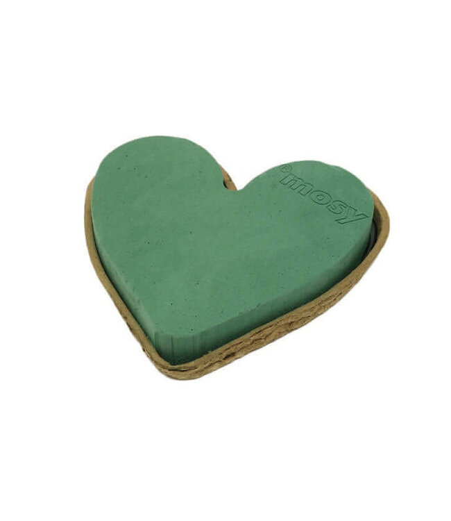 Floral Foam Base Heart Biodur | Colour: Teal | Diameter 35 centimetres | Per 2 hearts