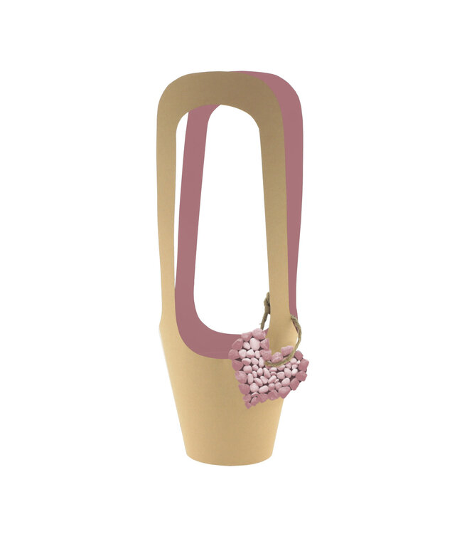 Sac "Love Rocks" | Couleur : Rose | Diamètre 13 centimètres | Hauteur 38 centimètres | Par 10 sacs