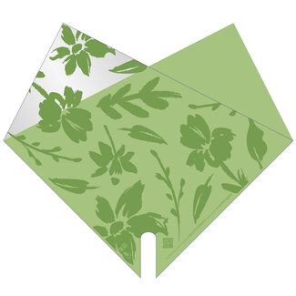 4A Covers Elynn | Colour: Green | PCR recycled plastic | Length 40 centimetres | Width 40 centimetres | Per 50 covers