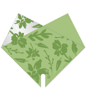 4A Housses Elynn | Couleur : Vert | Plastique recyclé PCR | Longueur 40 centimètres | Largeur 40 centimètres | Par 50 housses