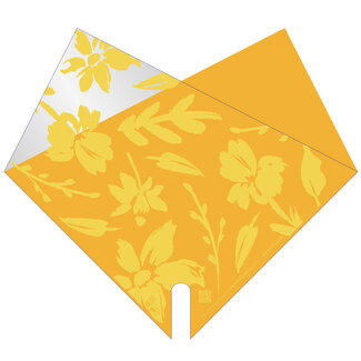 4A Elynn Covers | Colour: Yellow | PCR recycled plastic | Length 40 centimetres | Width 40 centimetres | Per 50 covers